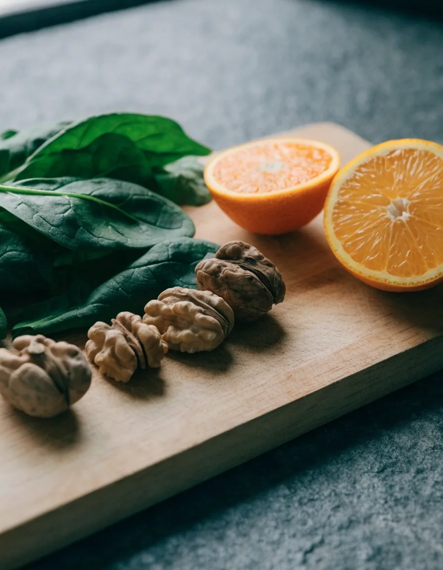 Miran kut kuhinjske radne plohe u hladnom jutarnjem svjetlu s posudom citrusa